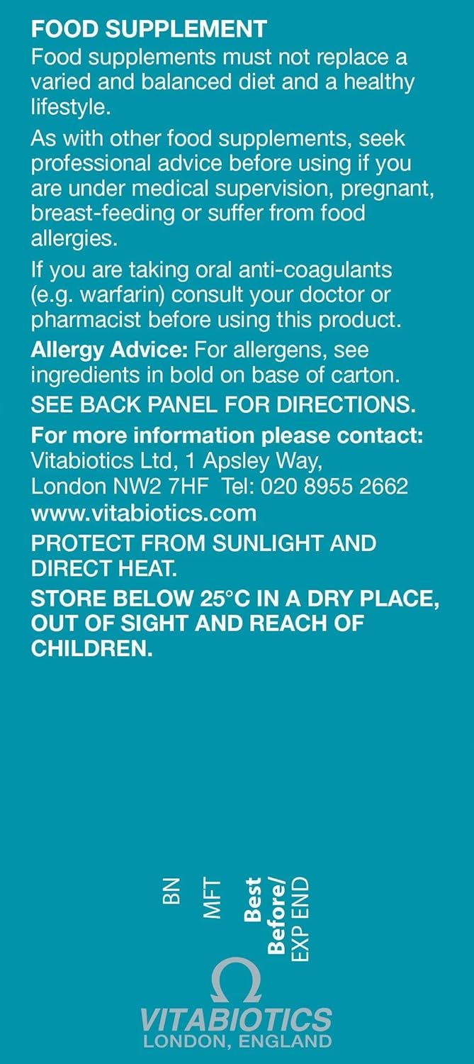 Vitabiotics Ultra Omega 3-6-9 Nutritional Supplements Capsules from Fish Oil Olive Oil Pumpkin Seed and Blackcurrant Oil - Image 3